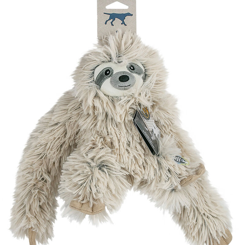 Tall Tails, Plush Rope Body Sloth Squeaker Toy - 16" - Plush Dog Toy image number null