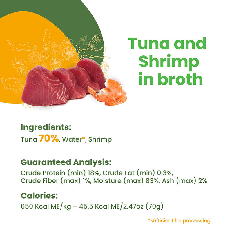 Almo Nature, Can Feline Adult - Tuna & Shrimp in Broth - 2.5 oz - Wet Cat Food image number null