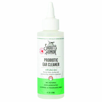 Skouts Honor, Probiotic Ear Cleaner for Cats - 4 oz