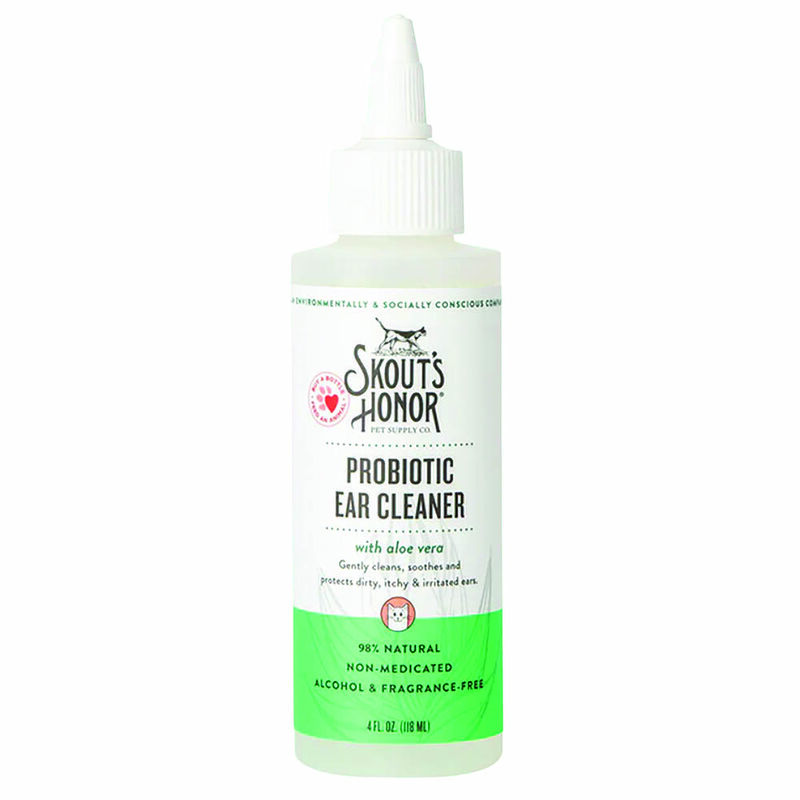 Skouts Honor, Probiotic Ear Cleaner for Cats - 4 oz image number null