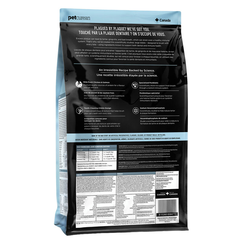 GO! SOLUTIONS, Dental & Immune Health Chicken & Salmon Recipe with Grains - Dry Cat Food image number null