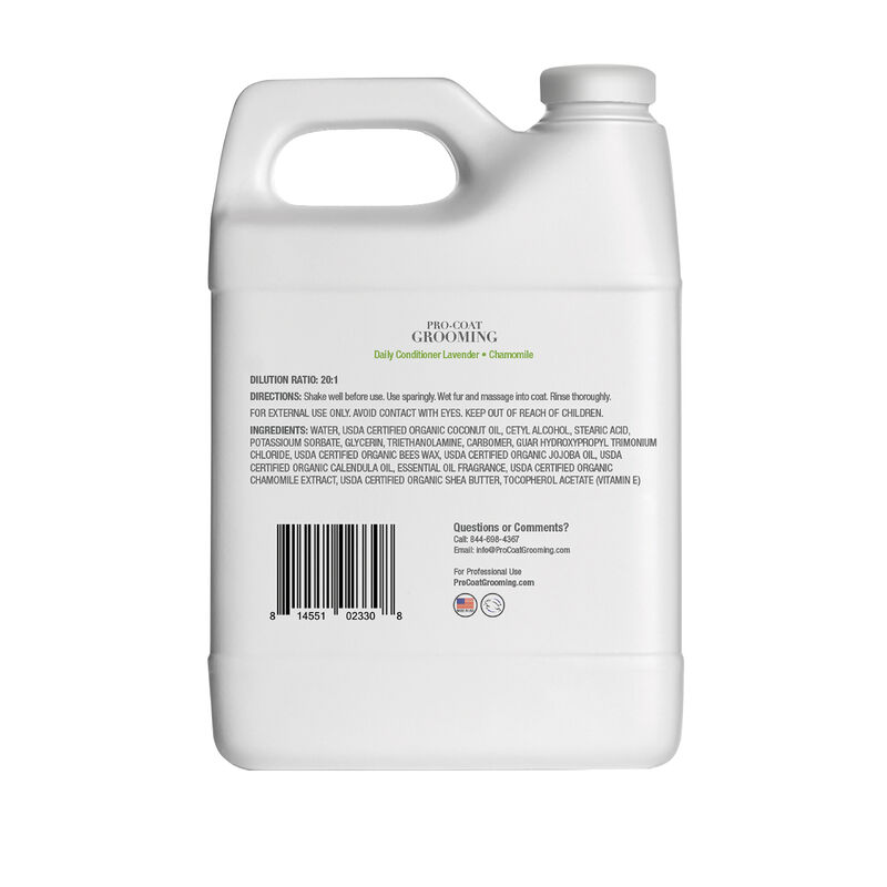 Pro Coat Grooming, Daily Conditioner - Lavender, Chamomile & Aloe - 1 Gallon image number null