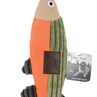 Tall Tails, Fish - Green - 12" - Plush Dog Toy