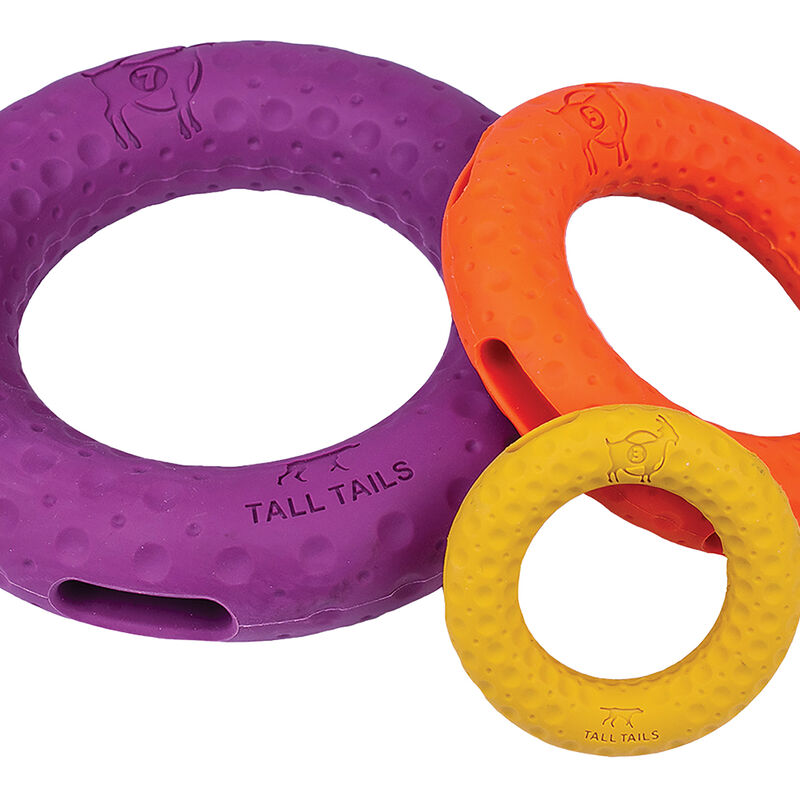 Tall Tails, GOAT Rubber Ring - 3" - Toss Dog Toy image number null