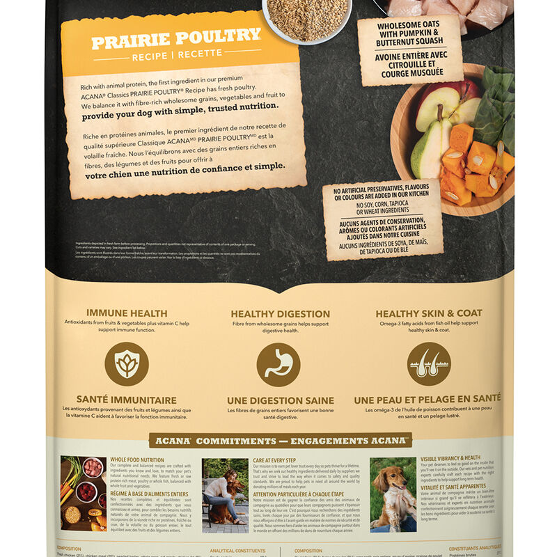 Acana, Dog Classics Prairie Poultry - Dry Dog Food image number null