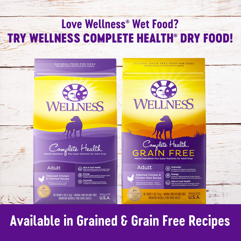 Wellness, Canned Dog Food, Complete Health, Turkey & Sweet Potato - Wet Dog Food image number null
