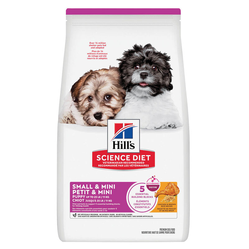 Science Diet, Small & Mini Puppy Chicken & Brown Rice Recipe - Dry Dog Food image number null
