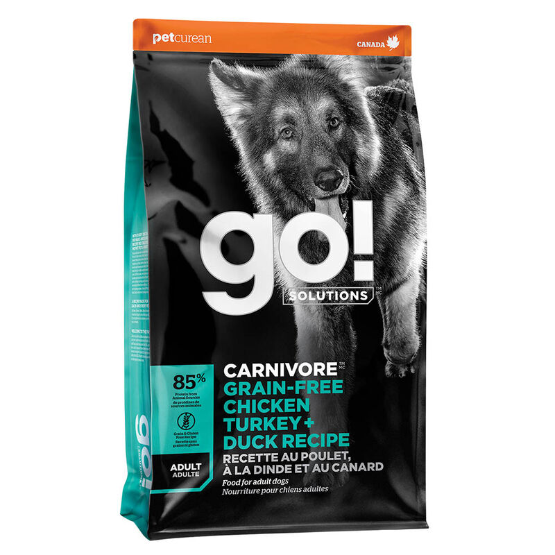 GO! SOLUTIONS CARNIVORE Grain Free Chicken, Turkey + Duck Adult Recipe for dogs image number null