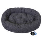 Peppy Buddies, Oval Pet Bed - Black image number null