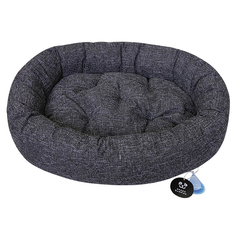 Peppy Buddies, Oval Pet Bed - Black image number null
