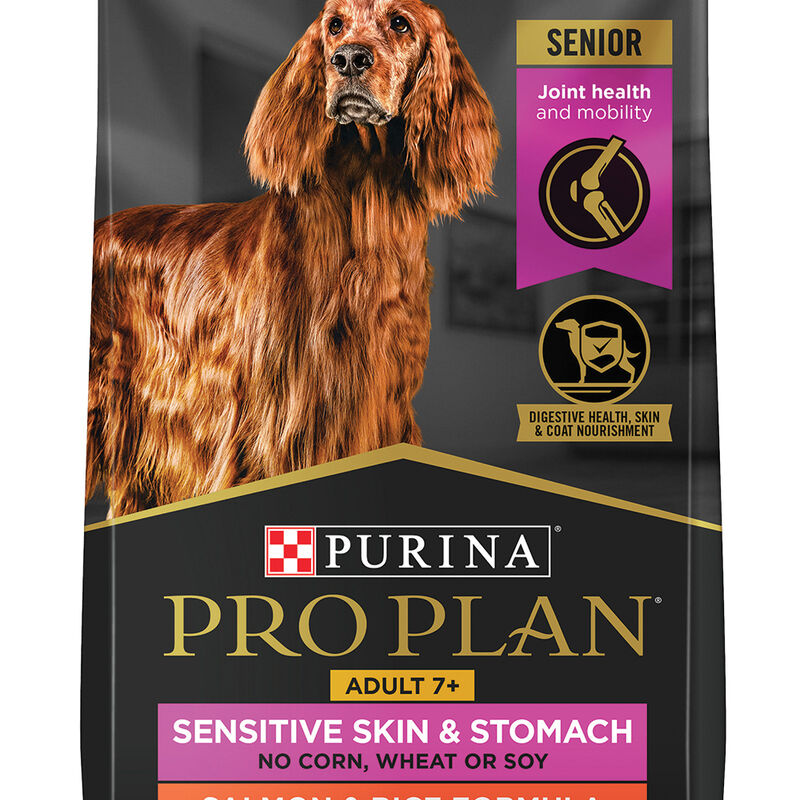 Pro Plan, Senior, Sensitive Skin & Stomach Slmn&Rice-10.9kg - Dry Dog Food image number null