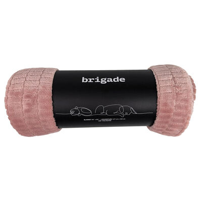 Brigade, Textured Polar Fleece Blanket - Pale Mauve
