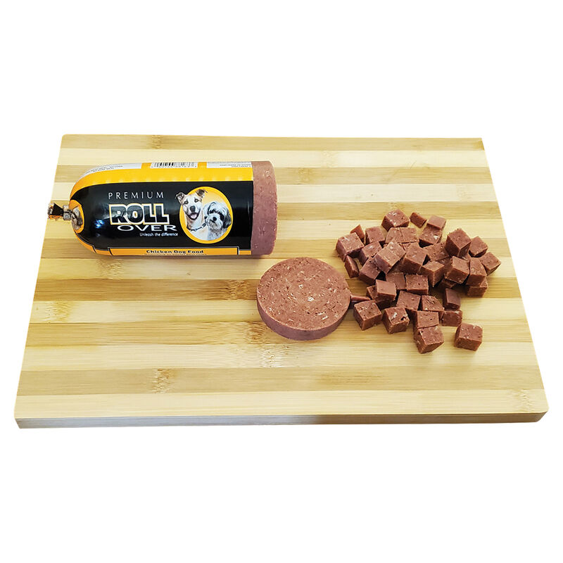 Rollover, Dog Food, Semi-Soft Premium Roll, Chicken image number null