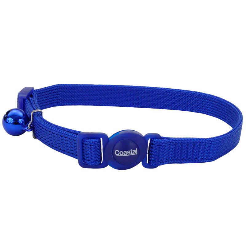 Cat Collar Adjustable Breakaway Snag Proof Blue - 3/8x8-12" image number null