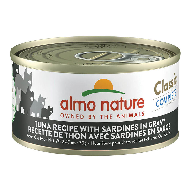Almo Nature, Can, Feline - Tuna with Sardines in Gravy - 70 g - Wet Cat Food image number null