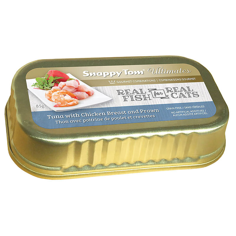 Snappy Tom, Ultimates - Tuna w/ Ckn Breast & Prawn in Broth - 85g image number null