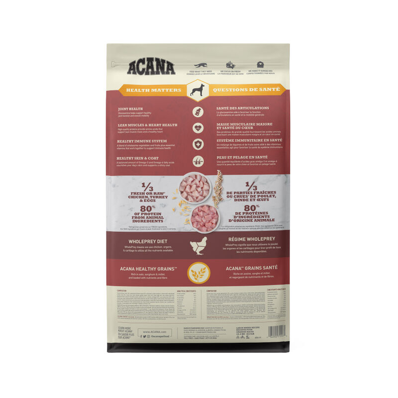 Acana, Adult LB - Healthy Grains - 10.2 kg - Dry Dog Food image number null