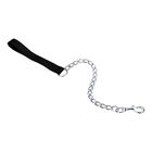 Chain Dog Leash with Nylon Handle, Black, 4.0 mm x 02' image number null