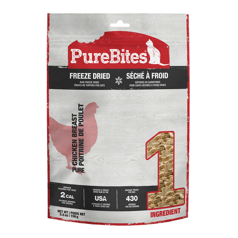 PureBites, Jumbo Size Cat Treats - Chicken Breast - 156 g - Cat Treat image number null