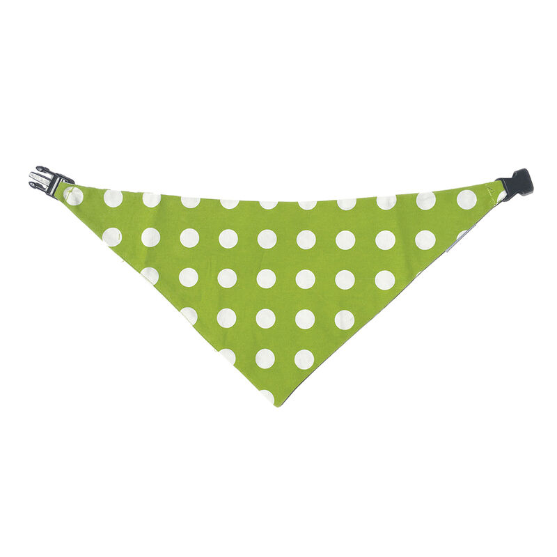 Uptown Pups, Bandana Reversible - Green & White image number null
