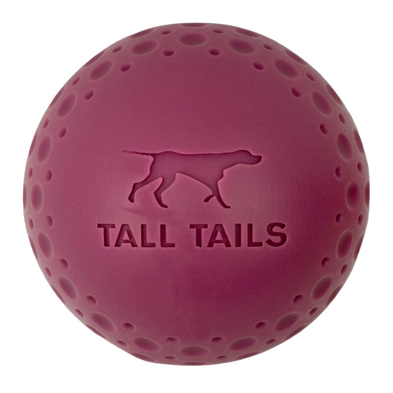 Tall Tails, Natural Rubber 4" GOAT Ball - Purple - Toss Dog Toy image number null