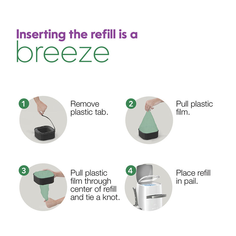 Litter Genie, Eco Jumbo Refill, Compostable Film, 28ft (Up To 4 Months) image number null