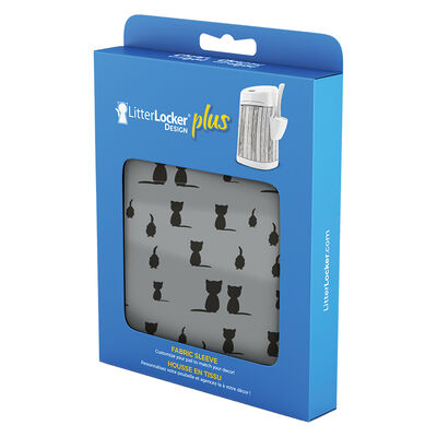 LitterLocker, Design Plus Pail - Fabric Sleeve - Black Cats