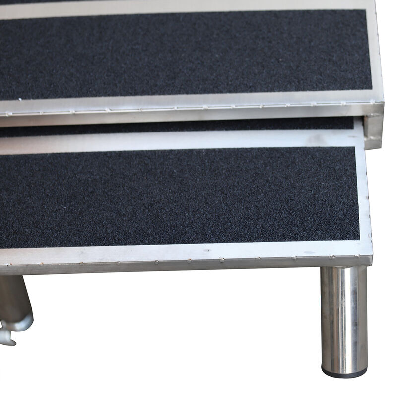 Q, Stainless Steel Bathing Tub w/Left Facing Double Stage Ramp image number null