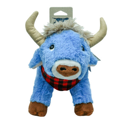 Tall Tails, Plush Blue Ox w/Crunch, Squeak & Crinkle - Plush Dog Toy