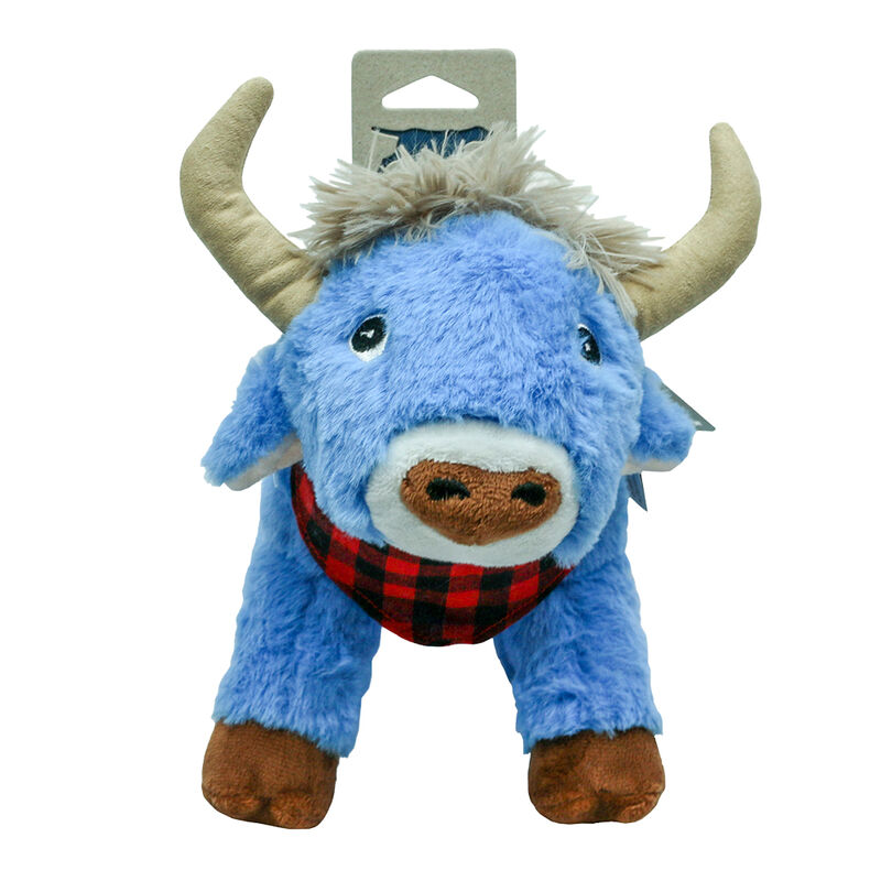 Tall Tails, Plush Blue Ox w/Crunch, Squeak & Crinkle - Plush Dog Toy image number null