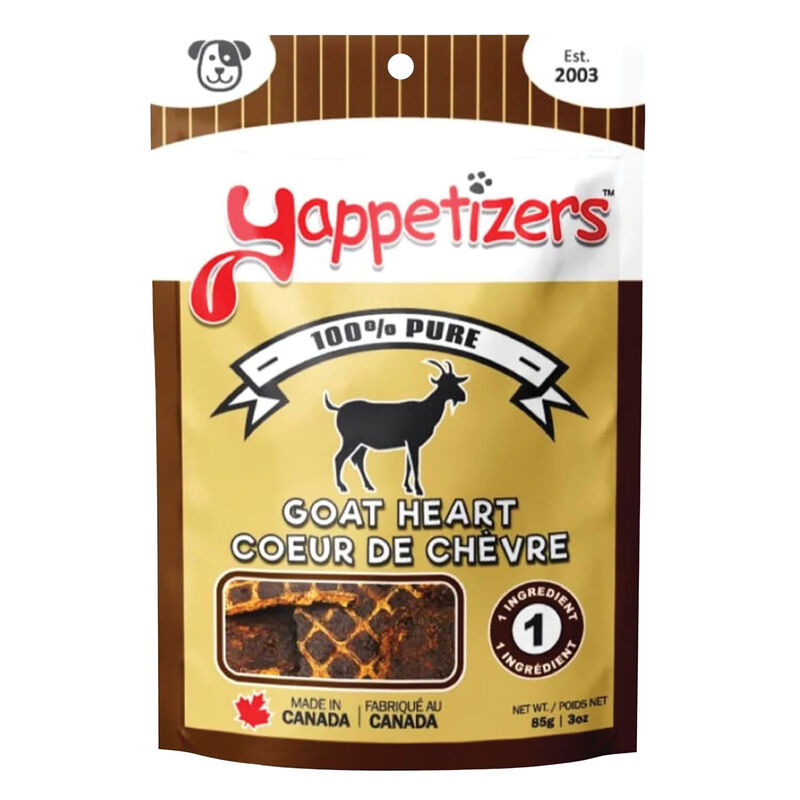 Yappetizer, Dehydrated Goat Heart - Dog Treat image number null