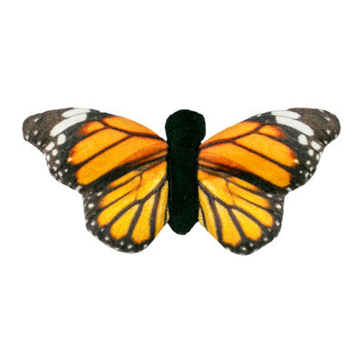 Tall Tails, Plush Monarch Butterfly Squeaker Toy - 6" - Plush Dog Toy