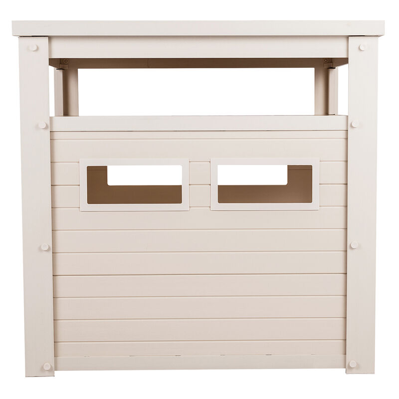 New Age Pet, LitterLoo Litter Box Cover - End Table - Antique White image number null