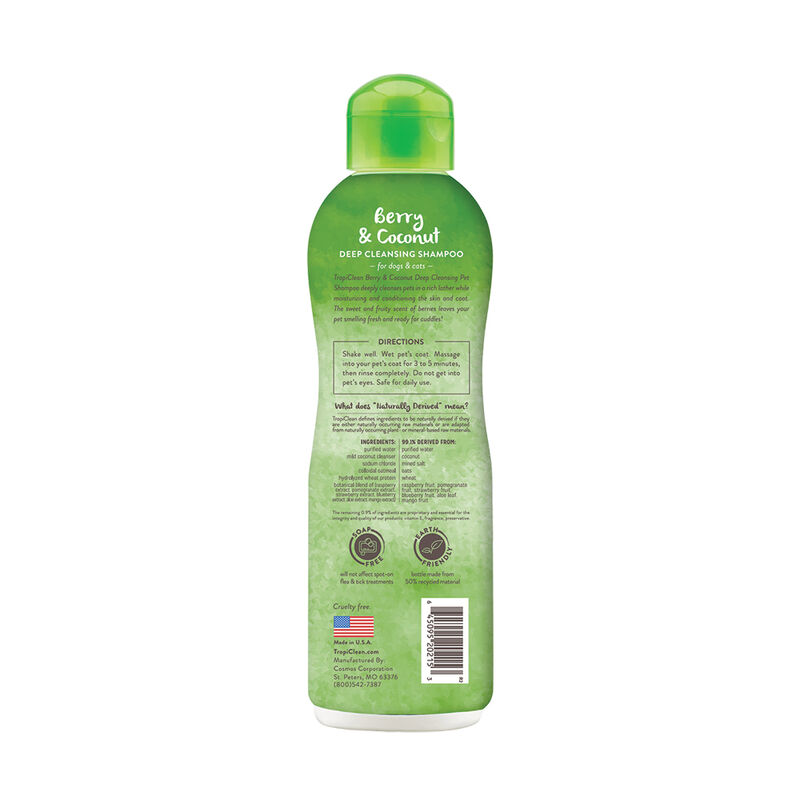 Tropiclean, Berry & Coconut Shampoo image number null