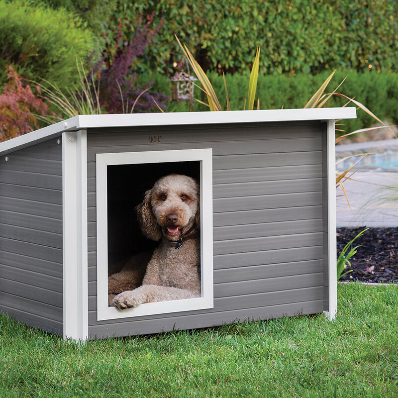New Age Pet, Rustic Lodge Dog House, XLarge - Gray image number null