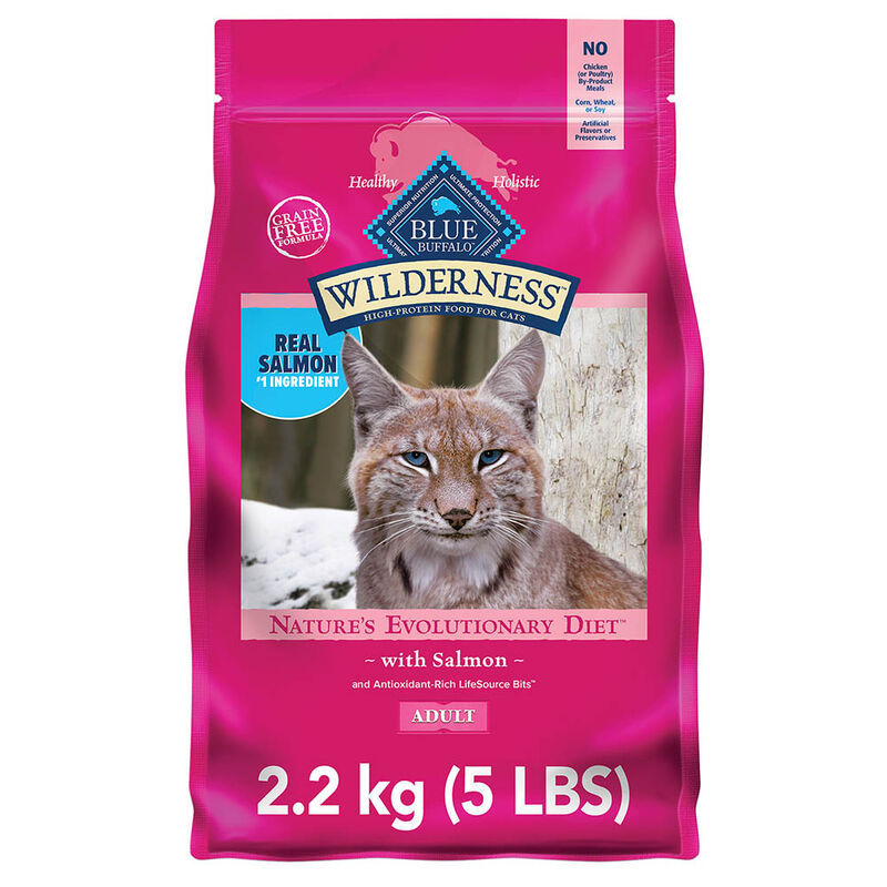 Blue Buffalo, Feline Adult - Wilderness - Salmon - 2.2 kg - Dry Cat Food image number null