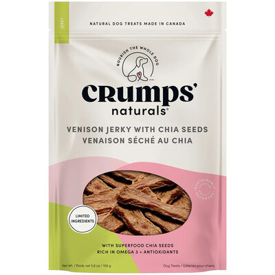 Crumps' Naturals, Venison Jerky with Chia Seeds
