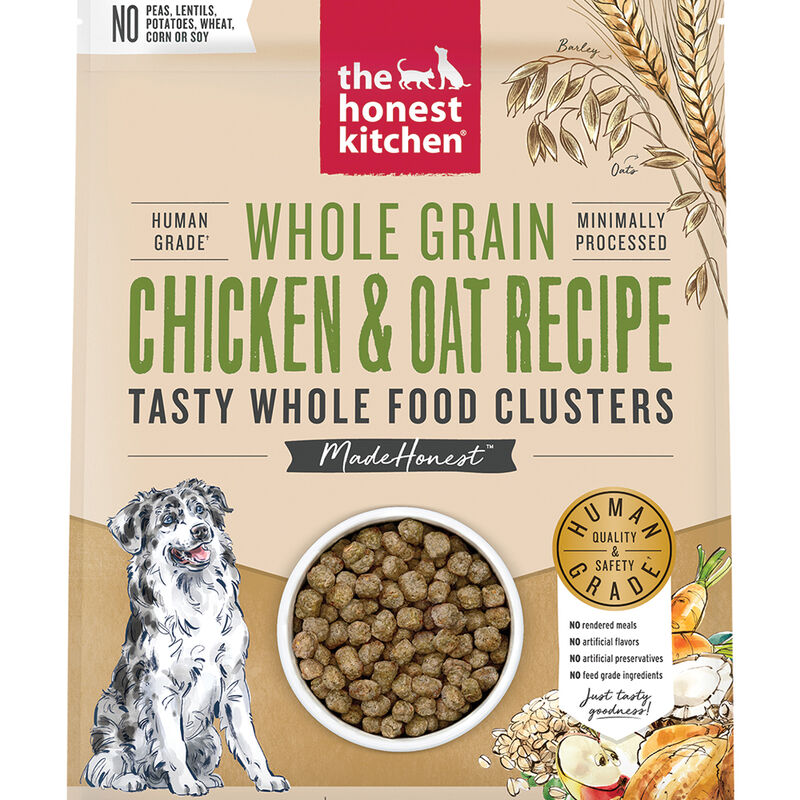 The Honest Kitchen, Whole Food Clusters, Whole Grain Chicken & Oat Recipe - Dry Dog Food image number null