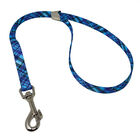 Styles, Adjst Grooming Loop w/Bolt Snap Plaid Bones 5/8x24" image number null