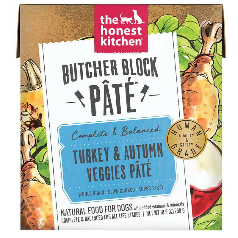 The Honest Kitchen, Butcher Block Pate, Turkey & Veggies - Wet Dog Food image number null