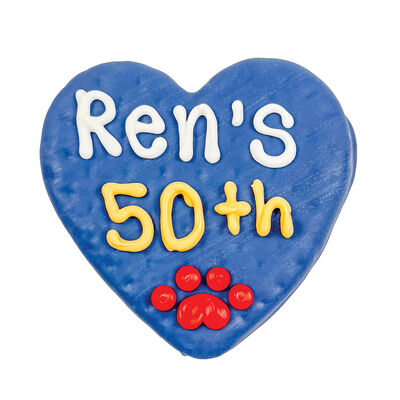 Bosco & Roxy's, Ren's 50th Anniversary Heart Cookie (Large)