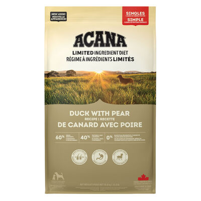 Acana, Adult - Singles Duck & Pear - Dry Dog Food