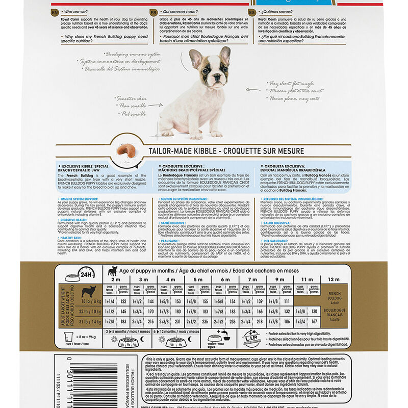 Royal Canin, Breed Health Nutrition French Bulldog Puppy 3LBS - Dry Dog Food image number null