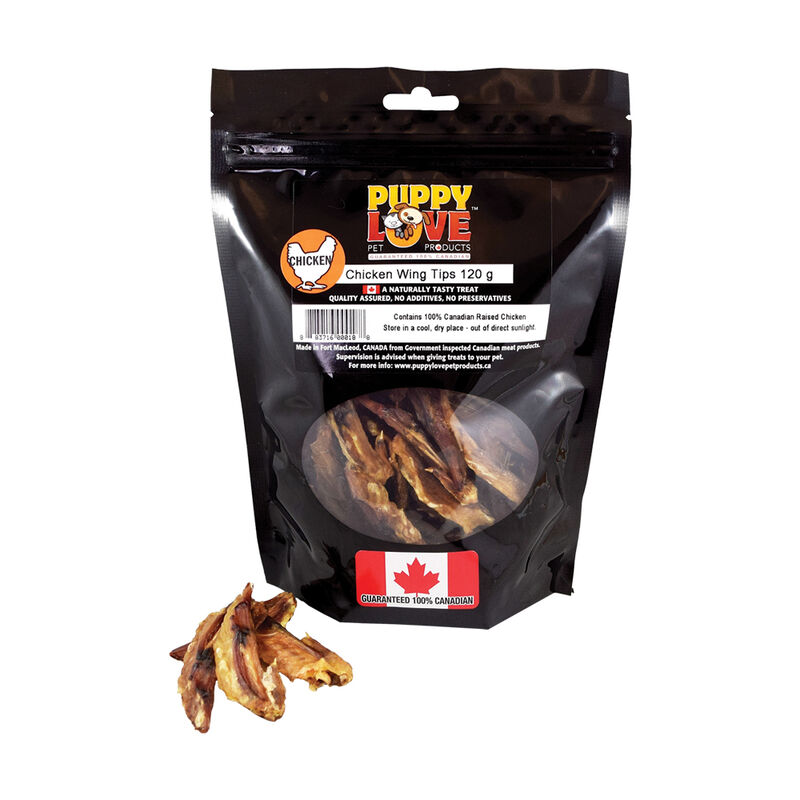 Puppy Love, Chicken Wing Tips - 120 g image number null