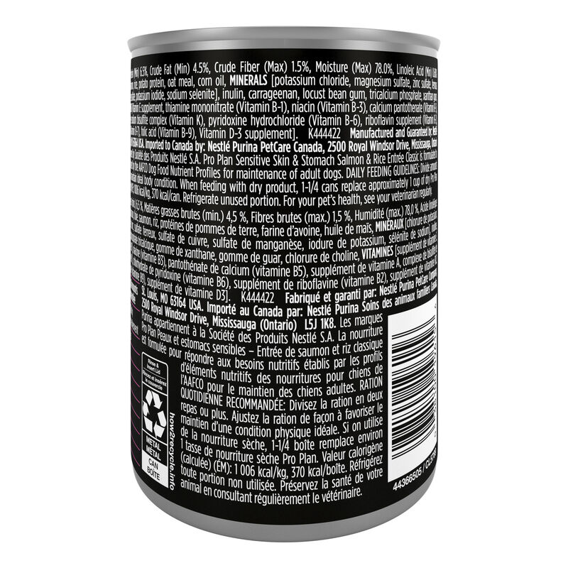 Pro Plan, Adult Sensitive Skin & Stomach - Salomn & Rice - 385 g - Wet Dog Food image number null