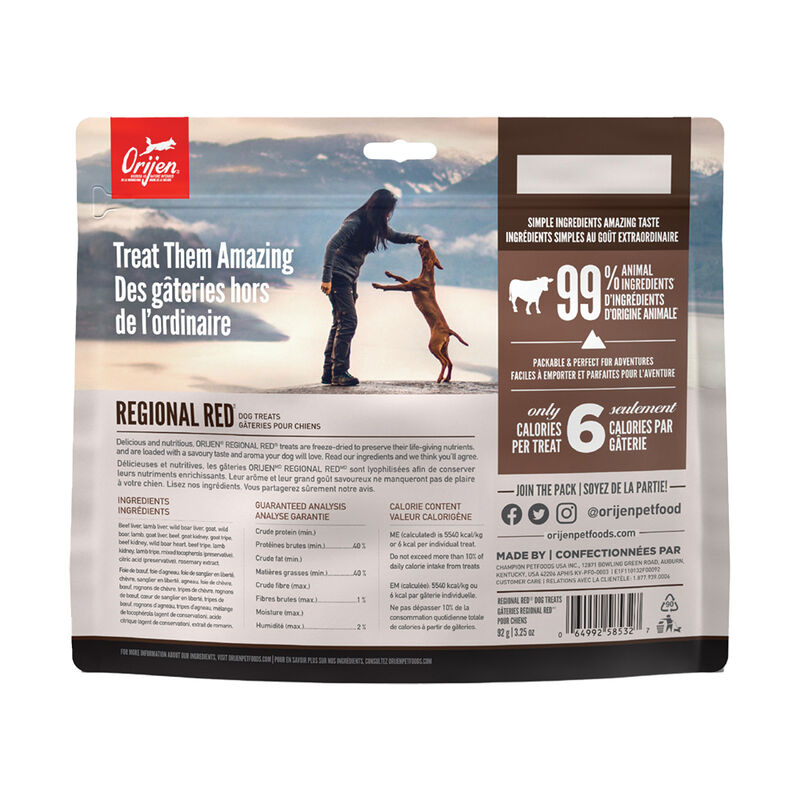 Orijen, Freeze Dried Dog Treat - Regional Red - Freeze Dried Dog Treat image number null