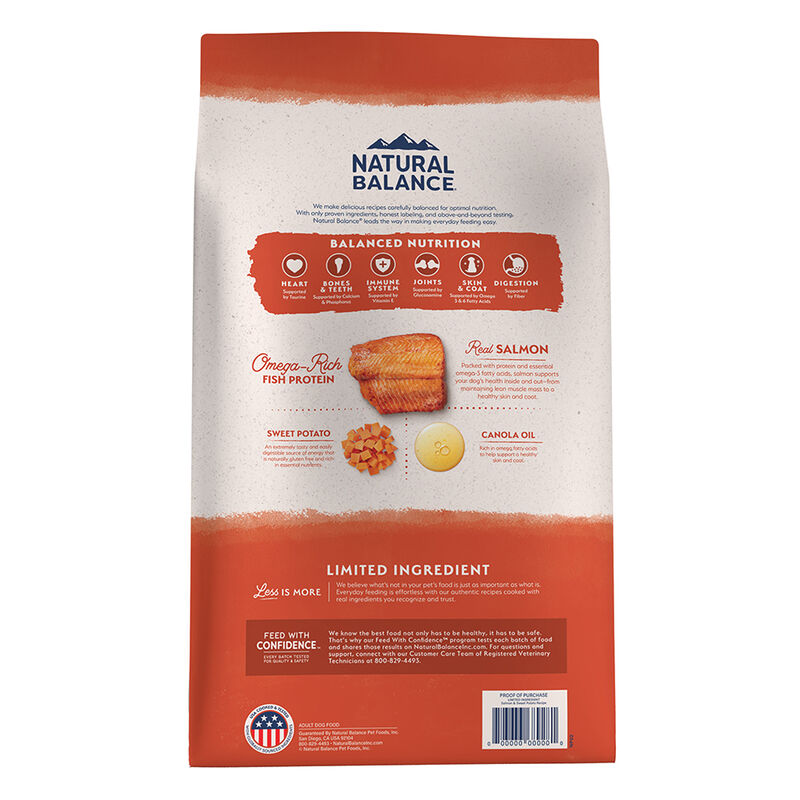 Natural Balance, Adult - Salmon & Sweet Potato - Dry Dog Food image number null