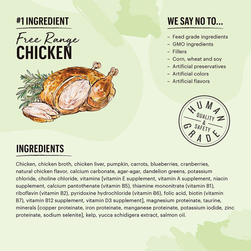The Honest Kitchen, Câté™ Grain Free Chicken Pâté - 79.4 g - Wet Cat Food image number null