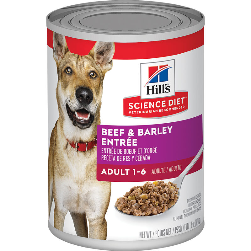 Science Diet, Adult Beef & Barley Canned Dog Food, 370 g - Wet Dog Food image number null