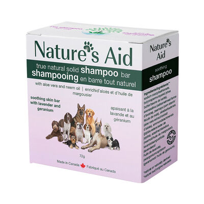 Nature's Aid, Soothing Skin Shampoo Bar with Lavender and Germanium - 72 g